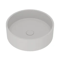 Harbour Concrete 390mm Round Countertop Basin - Concrete Grey