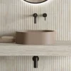 Harbour Concrete Small 400mm Oval Basin - Warm Clay