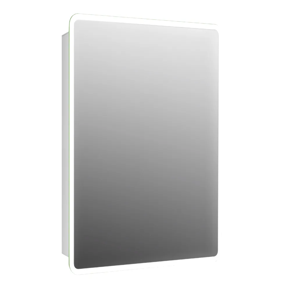 Harbour Design LED Mirrored Cabinet with Demister Pad & Shaver Socket - 500 x 700mm