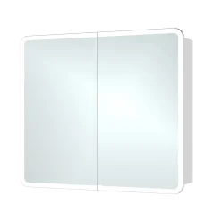Harbour Design LED Mirrored Cabinet with Demister Pad & Shaver Socket - 600 x 700mm