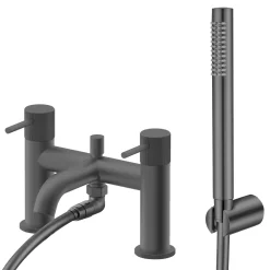 Harbour Fluted Deck Mounted Bath Shower Mixer Tap
