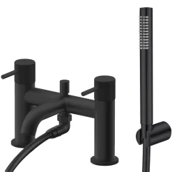 Harbour Fluted Deck Mounted Bath Shower Mixer Tap