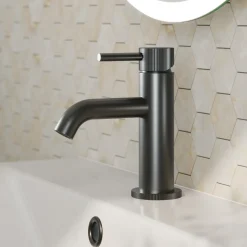 Harbour Fluted Mini Mono Basin Mixer Tap & Waste