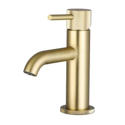 Harbour Fluted Mini Mono Basin Mixer Tap & Waste