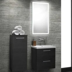 Harbour Glow LED Mirror with Demister Pad & Infrared Touch Button - 450 x 800mm