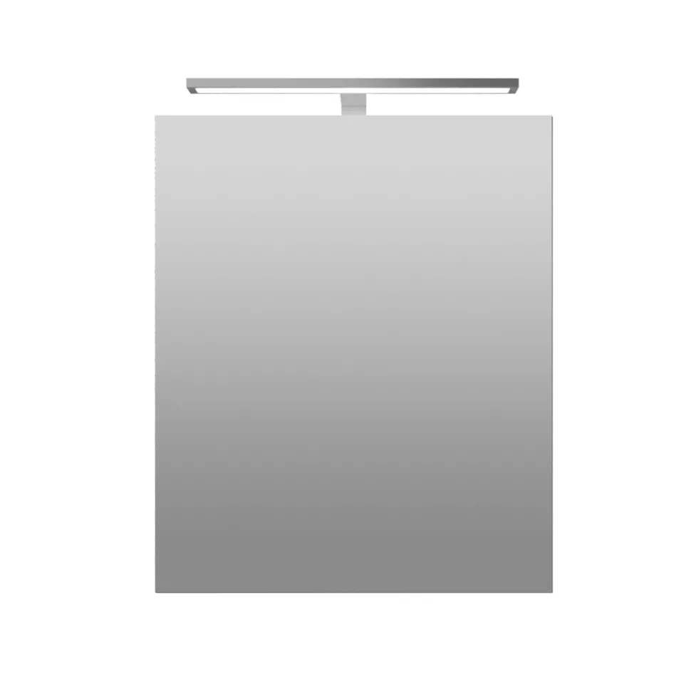 Harbour Grace LED Mirror Cabinet with Demister Pad & Shaver Socket - 500 x 600mm