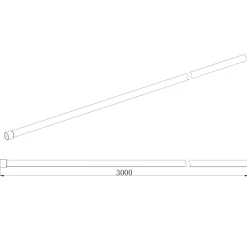 Harbour i10 Chrome Ceiling Supports