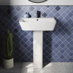 Harbour Icon Bathroom Suite with Rimless Toilet & Double Ended Bath