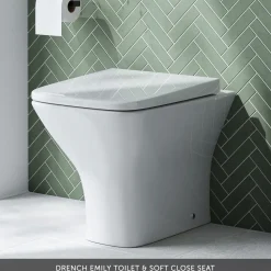Harbour Icon 1100mm Left Hand Combination Bathroom Toilet & Sink Unit - Graphite Grey