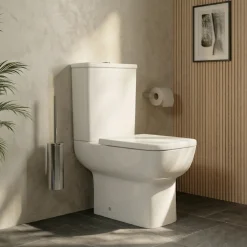 Harbour Icon Rimless Close Coupled Toilet & Soft Close Seat