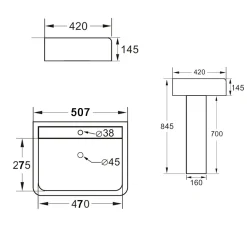 Harbour Icon Rimless Toilet & Basin Bathroom Suite