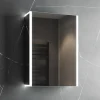 Harbour Icon Single Door LED Bathroom Mirror Cabinet with Demister Pad & Shaver Socket - 500 x 700mm