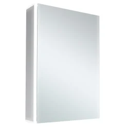 Harbour Icon Single Door LED Bathroom Mirror Cabinet with Demister Pad & Shaver Socket - 500 x 700mm
