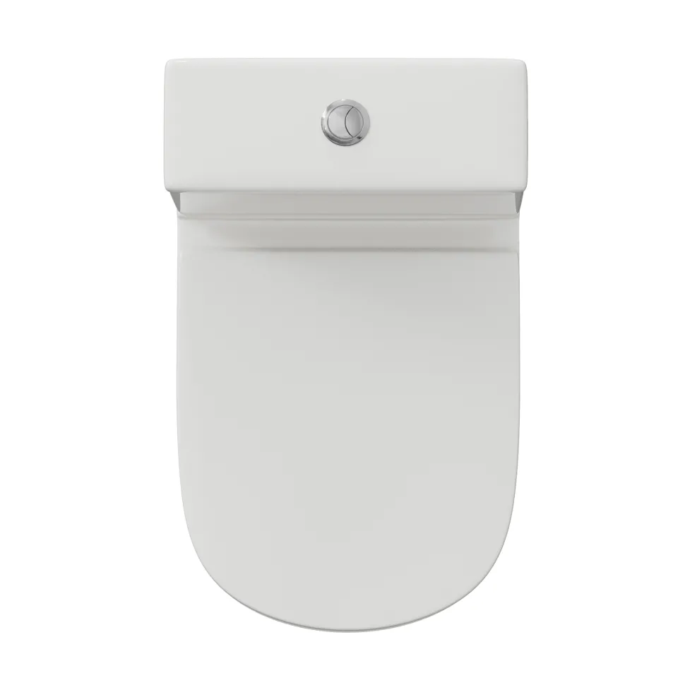 Harbour Identity Close Coupled Rimless Back to Wall Toilet & Soft Close Seat