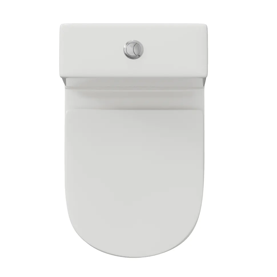 Harbour Identity Close Coupled Rimless Back to Wall Toilet & Soft Close Seat