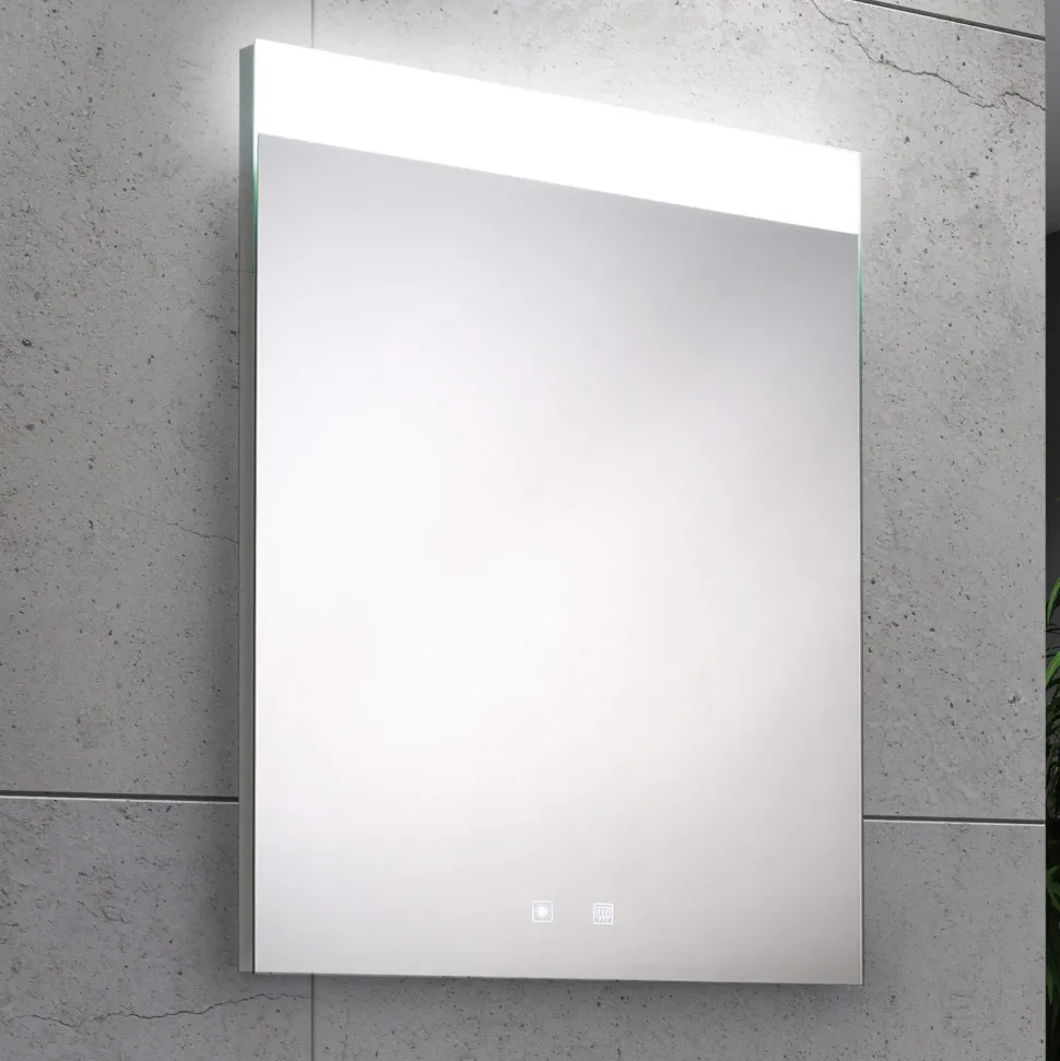 Harbour Identity LED Mirror with Demister Pad & Infrared Touch Button - 500 x 700mm