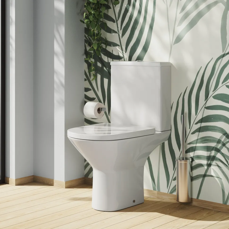 Harbour Identity Rimless Close Coupled Toilet & Soft Close Seat