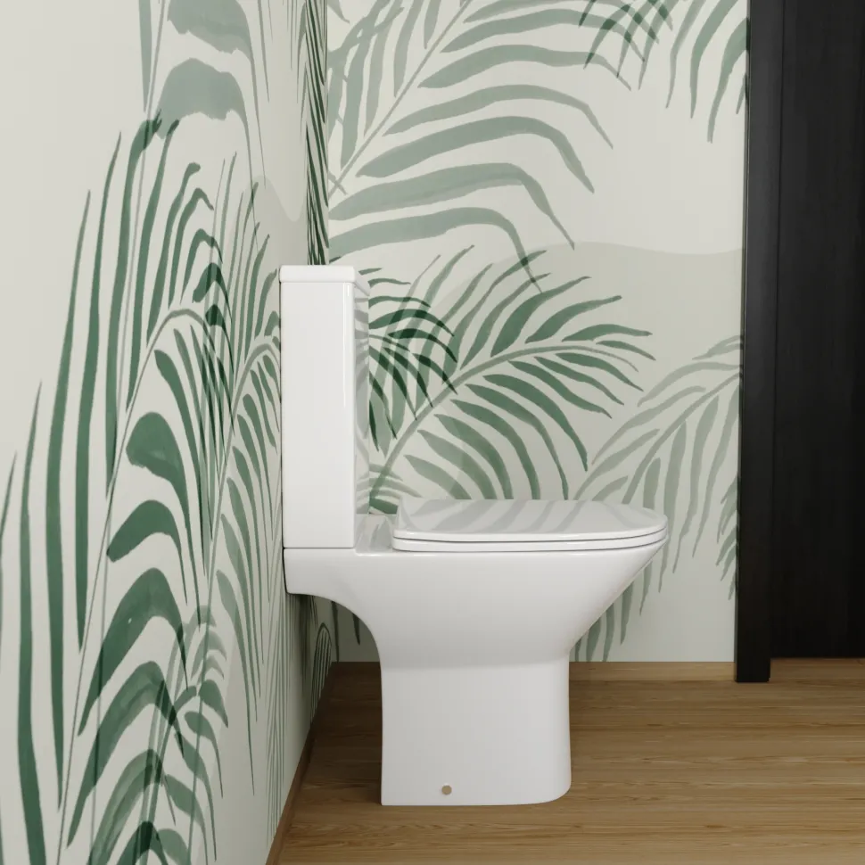 Harbour Identity Rimless Close Coupled Toilet & Soft Close Seat