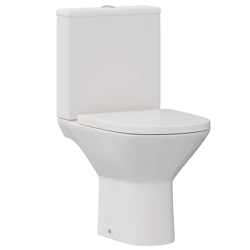 Harbour Identity Rimless Close Coupled Toilet & Soft Close Seat