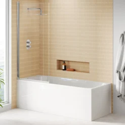 Harbour i8 Easy Clean 8mm Single Panel Bath Screen - 1500 x 800mm