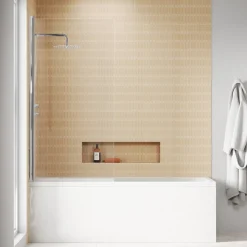 Harbour i8 Easy Clean 8mm Single Panel Bath Screen - 1500 x 800mm