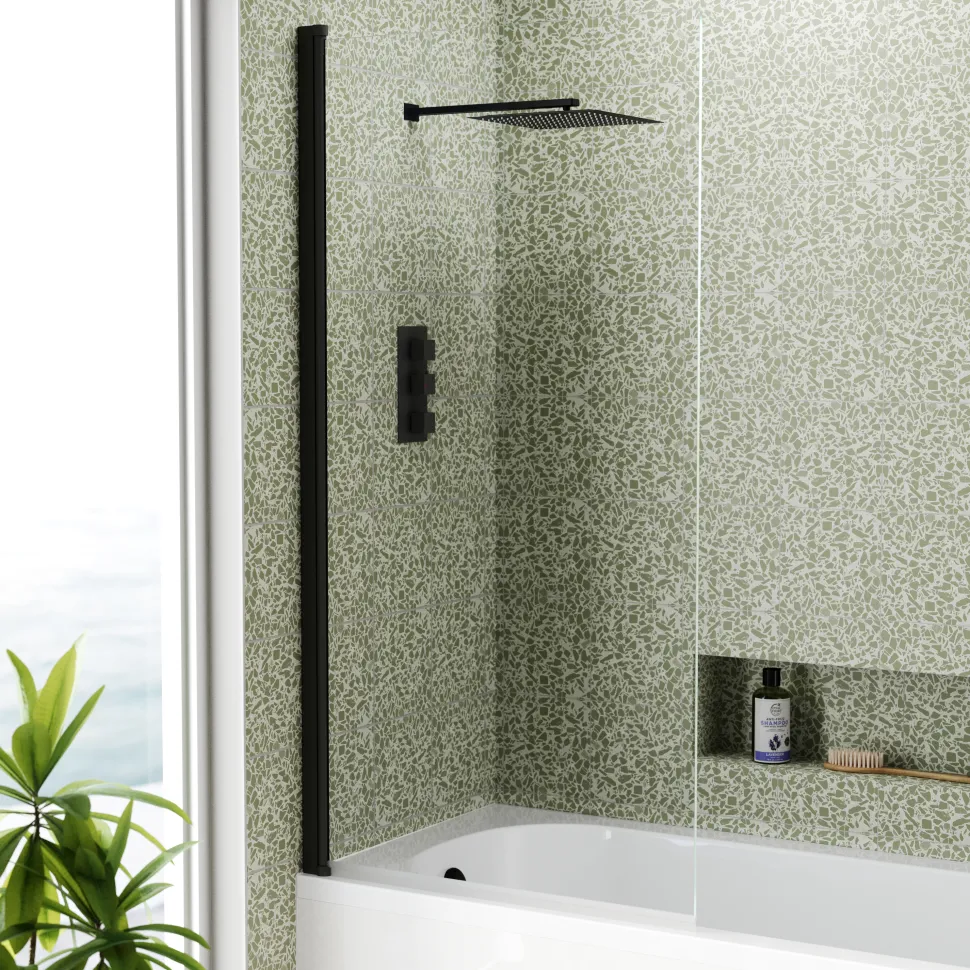 Harbour i8 Easy Clean 8mm Single Panel Bath Screen - 1500 x 800mm