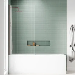 Harbour i8 Easy Clean 8mm Single Panel Bath Screen - 1500 x 800mm