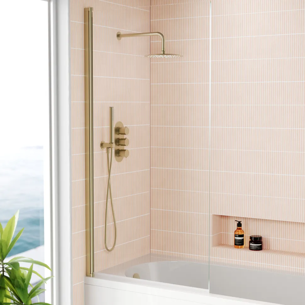 Harbour i8 Easy Clean 8mm Single Panel Bath Screen - 1500 x 800mm