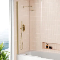 Harbour i8 Easy Clean 8mm Single Panel Bath Screen - 1500 x 800mm