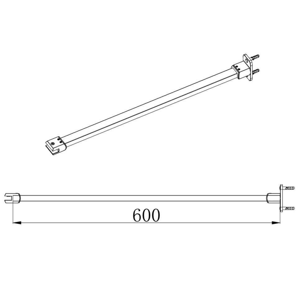 Harbour i10 Matt Black Ceiling Supports