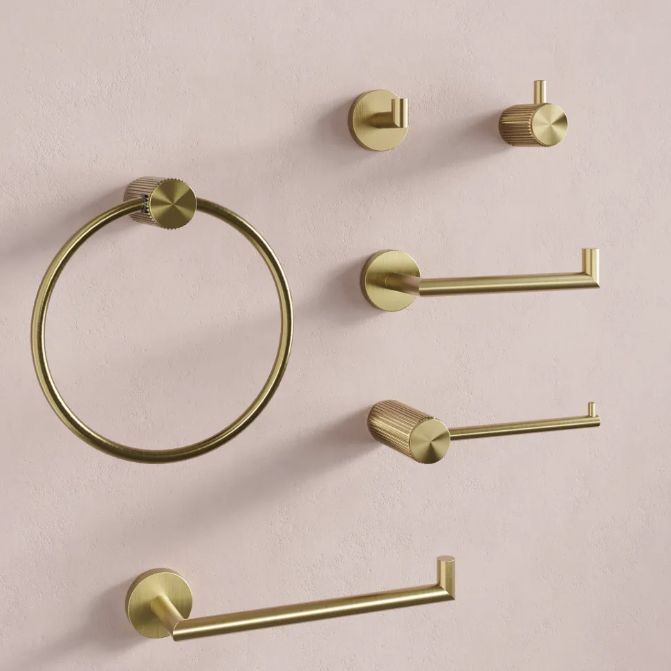 Harbour Knurled Toilet Roll Holder