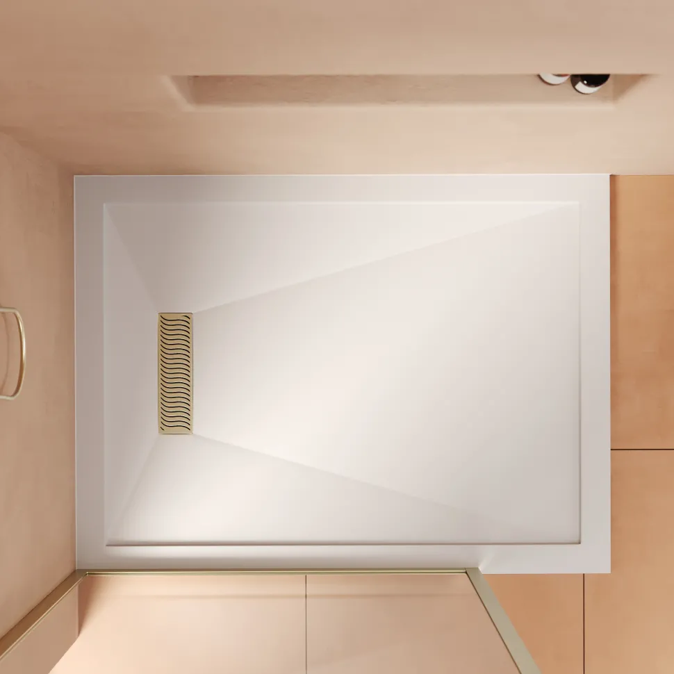 Harbour Linear 25mm Luxury Stone Rectangular Shower Tray - 9 Sizes