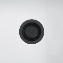 Harbour 90mm Matt Black Basket Strainer Kitchen Sink Waste & Overflow Covers