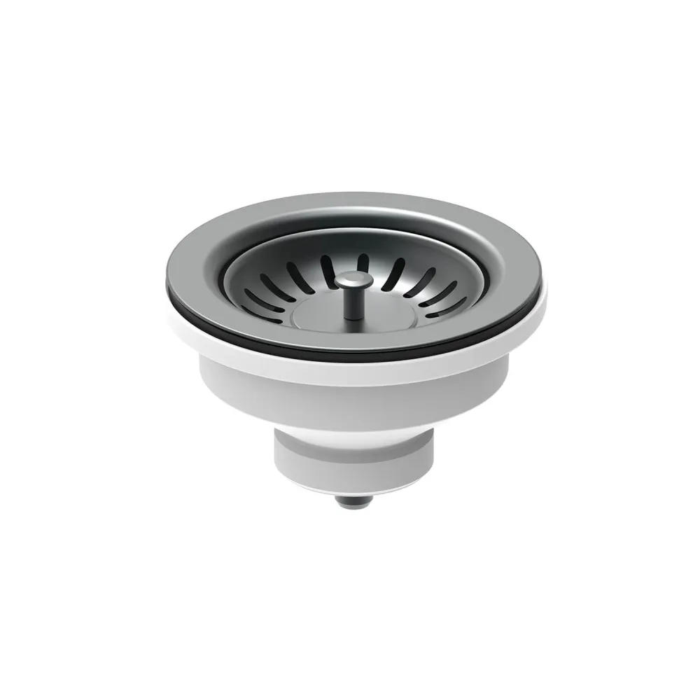 Harbour 90mm PVD Gunmetal Basket Strainer Kitchen Sink Waste