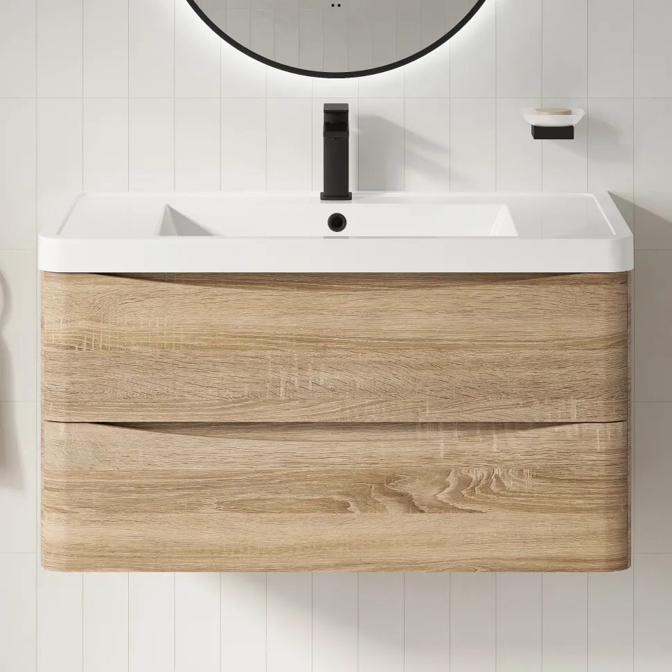 Harbour Origin 900mm Wall Mounted Vanity Unit & Basin