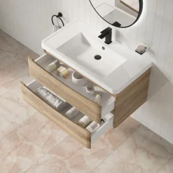 Harbour Origin 900mm Wall Mounted Vanity Unit & Basin