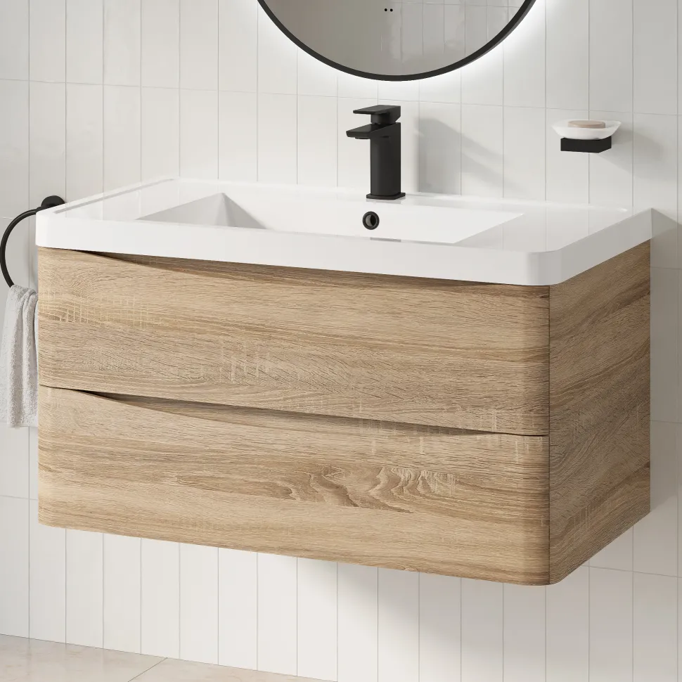Harbour Origin 900mm Wall Mounted Vanity Unit & Basin