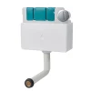 Harbour Pneumatic Dual Flush Concealed Cistern with Polystyrene Jacket & Chrome Button