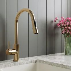 Harbour Pro Pull Out Single Lever Mono Kitchen Mixer Tap