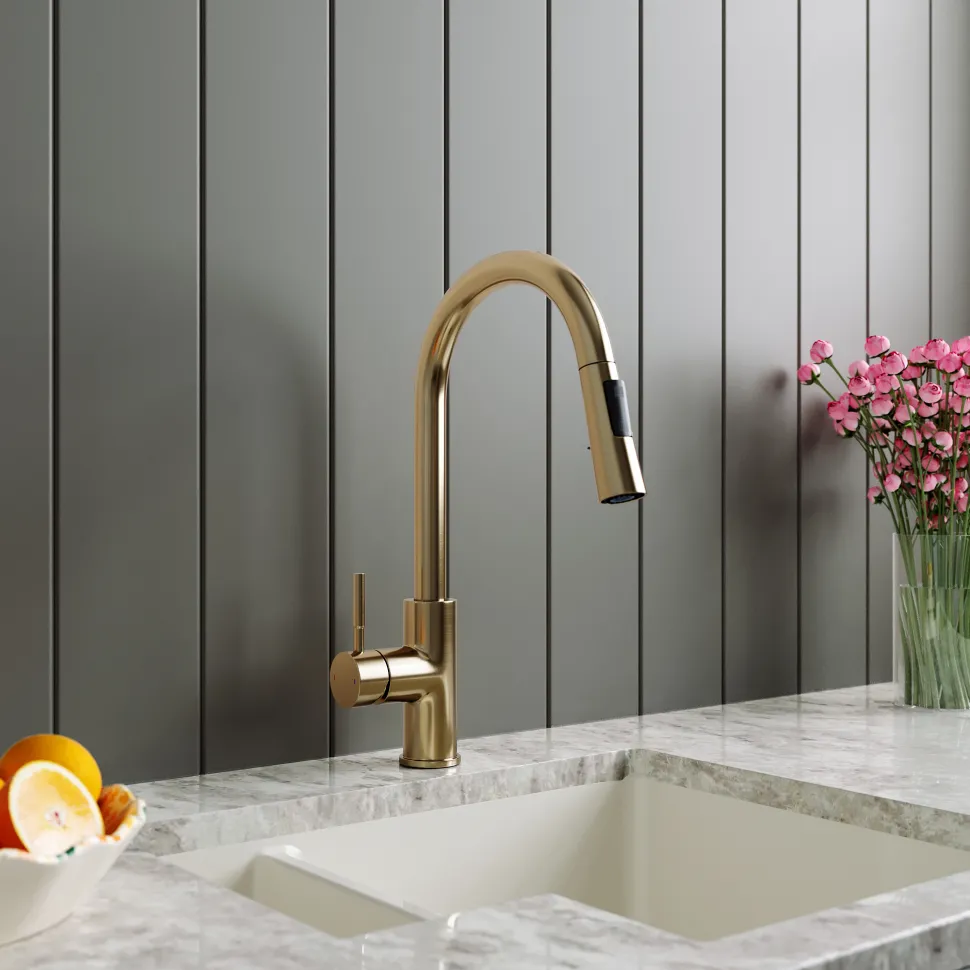 Harbour Pro Pull Out Single Lever Mono Kitchen Mixer Tap