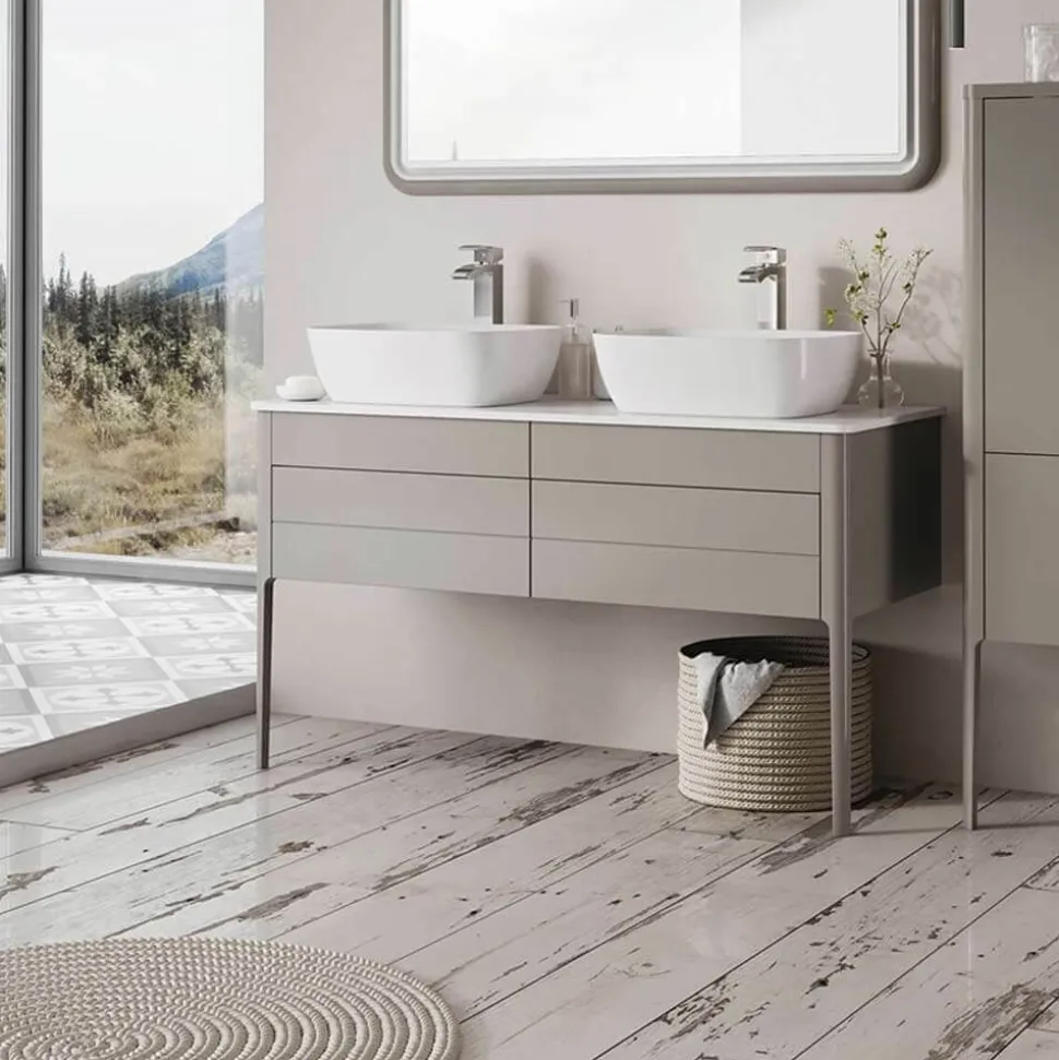 Harbour Serenity 1180mm Floorstanding Unit & Worktop - French Grey