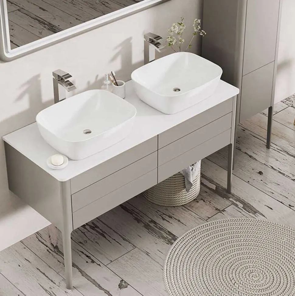 Harbour Serenity 1180mm Floorstanding Unit & Worktop - French Grey