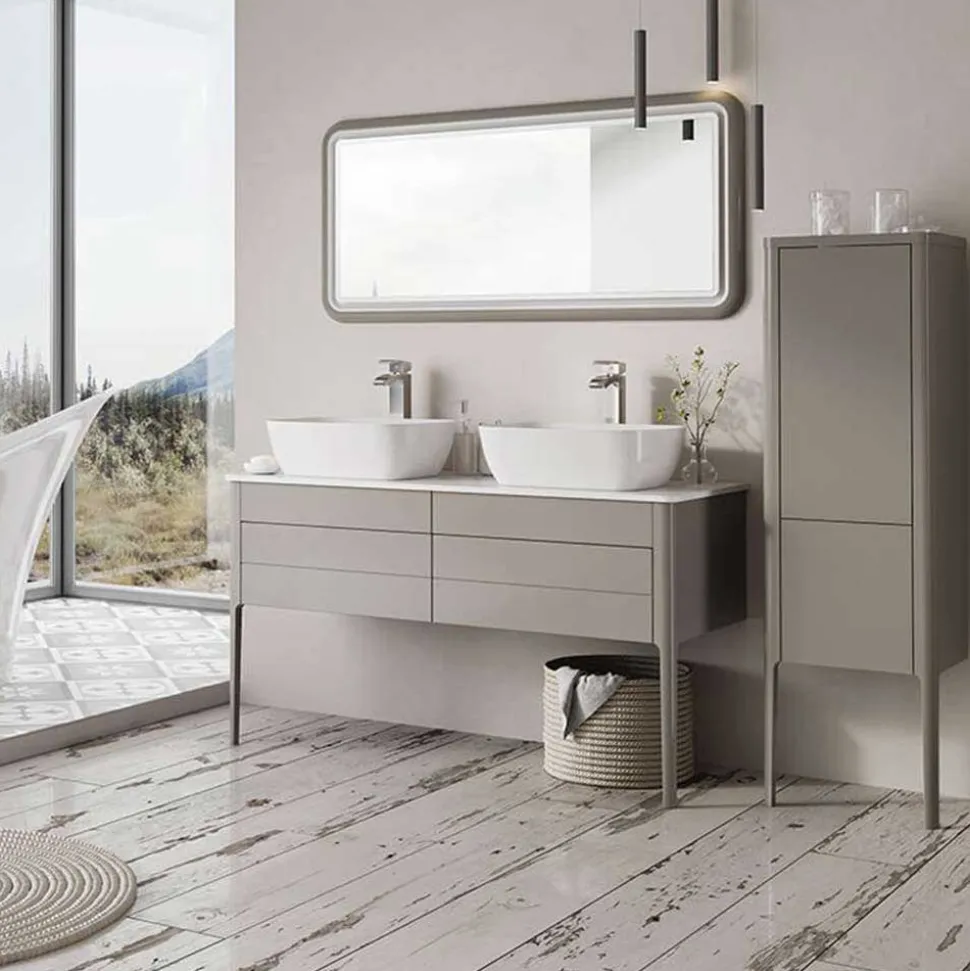 Harbour Serenity 1180mm Floorstanding Unit & Worktop - French Grey