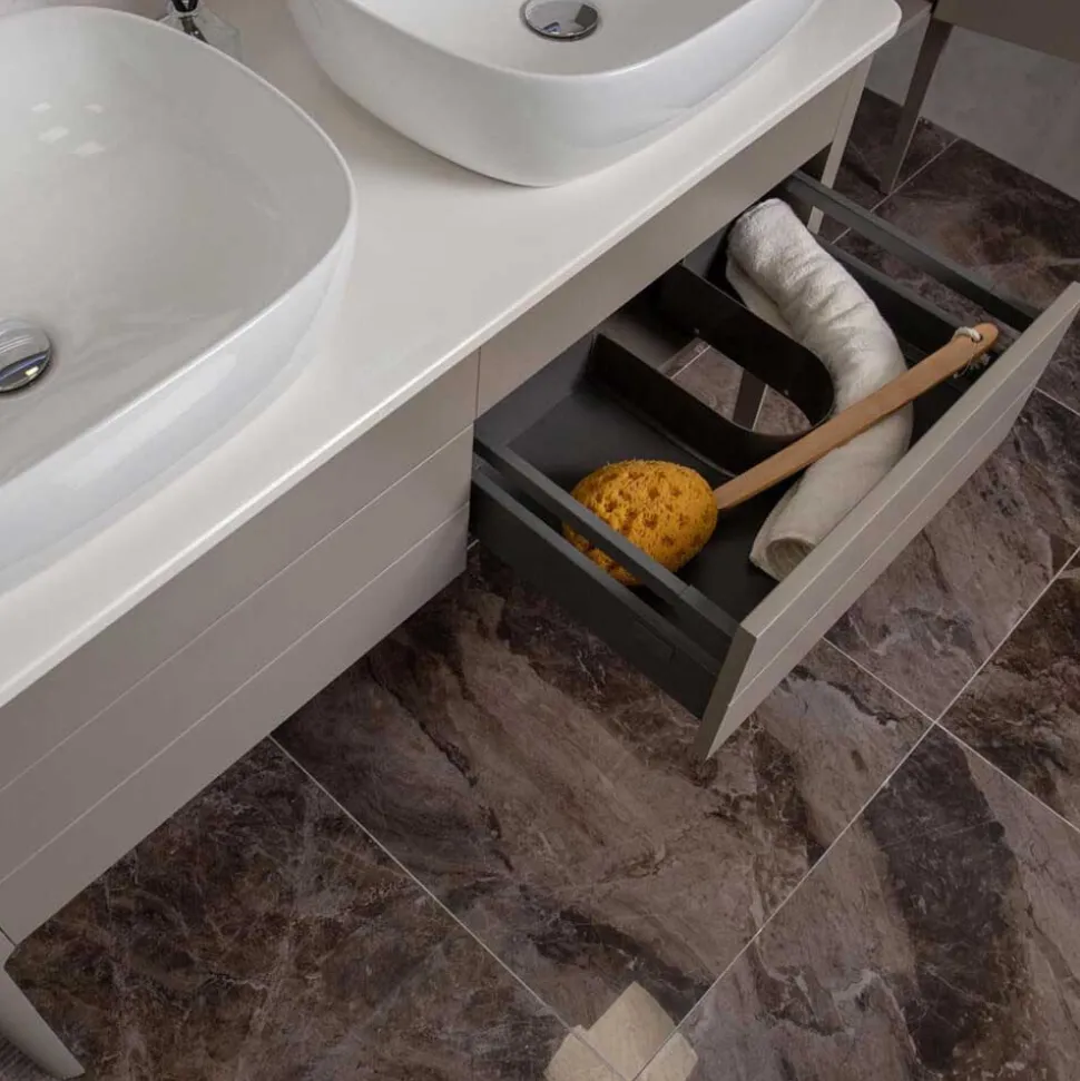 Harbour Serenity 1180mm Floorstanding Unit & Worktop - French Grey