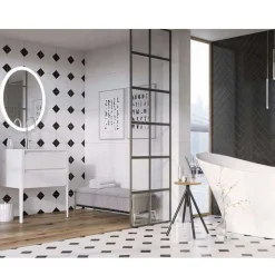 Harbour Serenity 590mm Floorstanding Vanity Unit & Basin - Gloss White