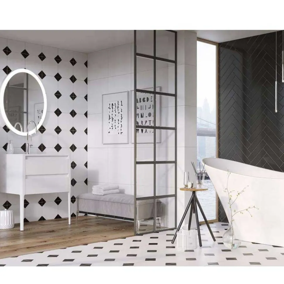 Harbour Serenity 590mm Floorstanding Vanity Unit & Basin - Gloss White