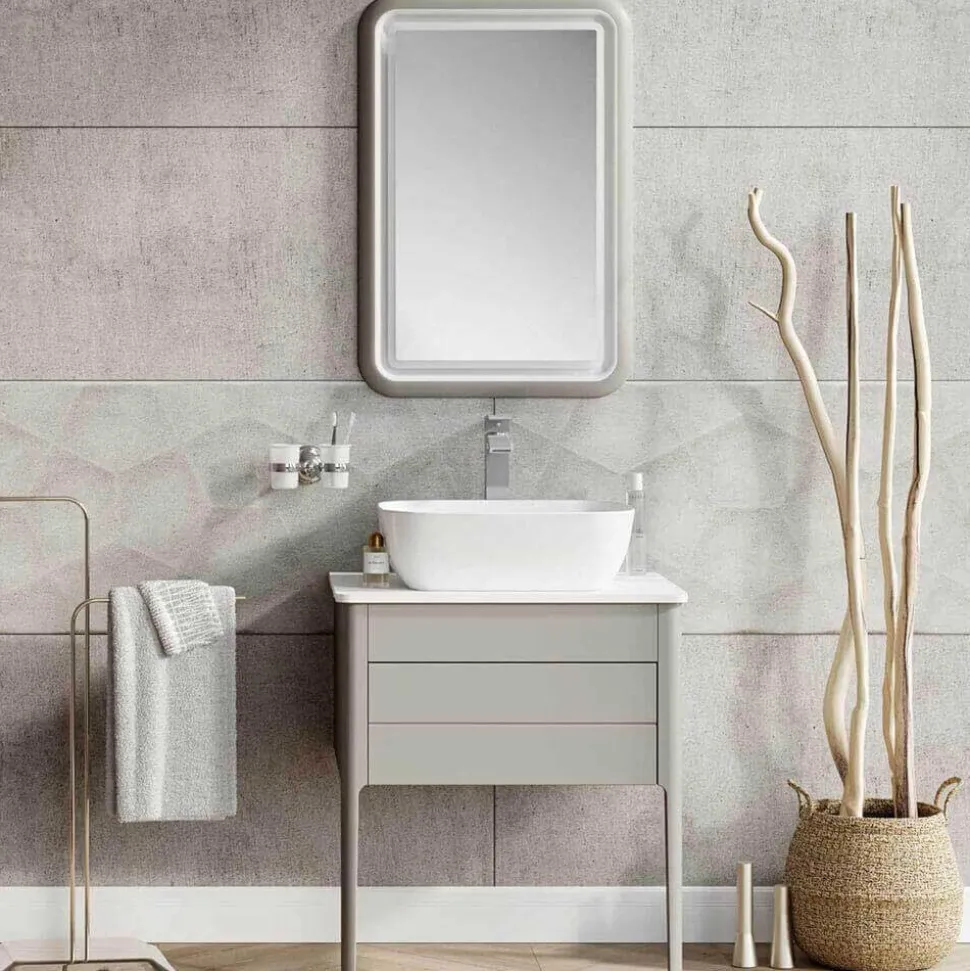 Harbour Serenity 630mm Floorstanding Unit & Worktop - French Grey
