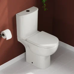 Harbour Serenity Rimless Close Coupled Toilet with Soft Close Seat
