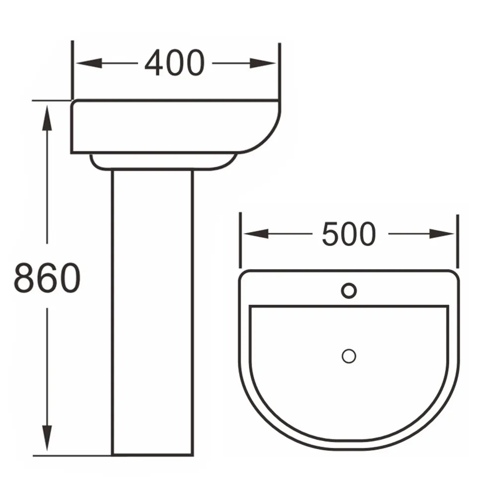 Harbour Serenity Rimless Toilet & Basin Bathroom Suite
