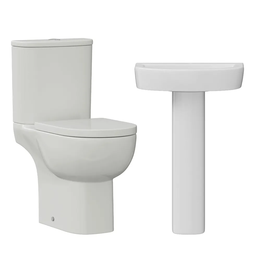 Harbour Serenity Rimless Toilet & Basin Bathroom Suite